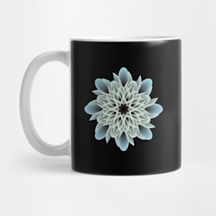 Beautiful White and Blue Artistic Flower Mug
